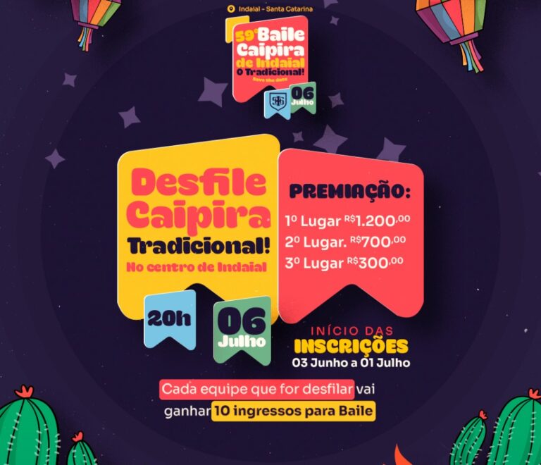 Indaial lança 59ª edição do Baile Caipira